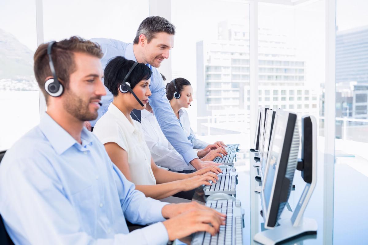 Customer Service Team at Computer Stations